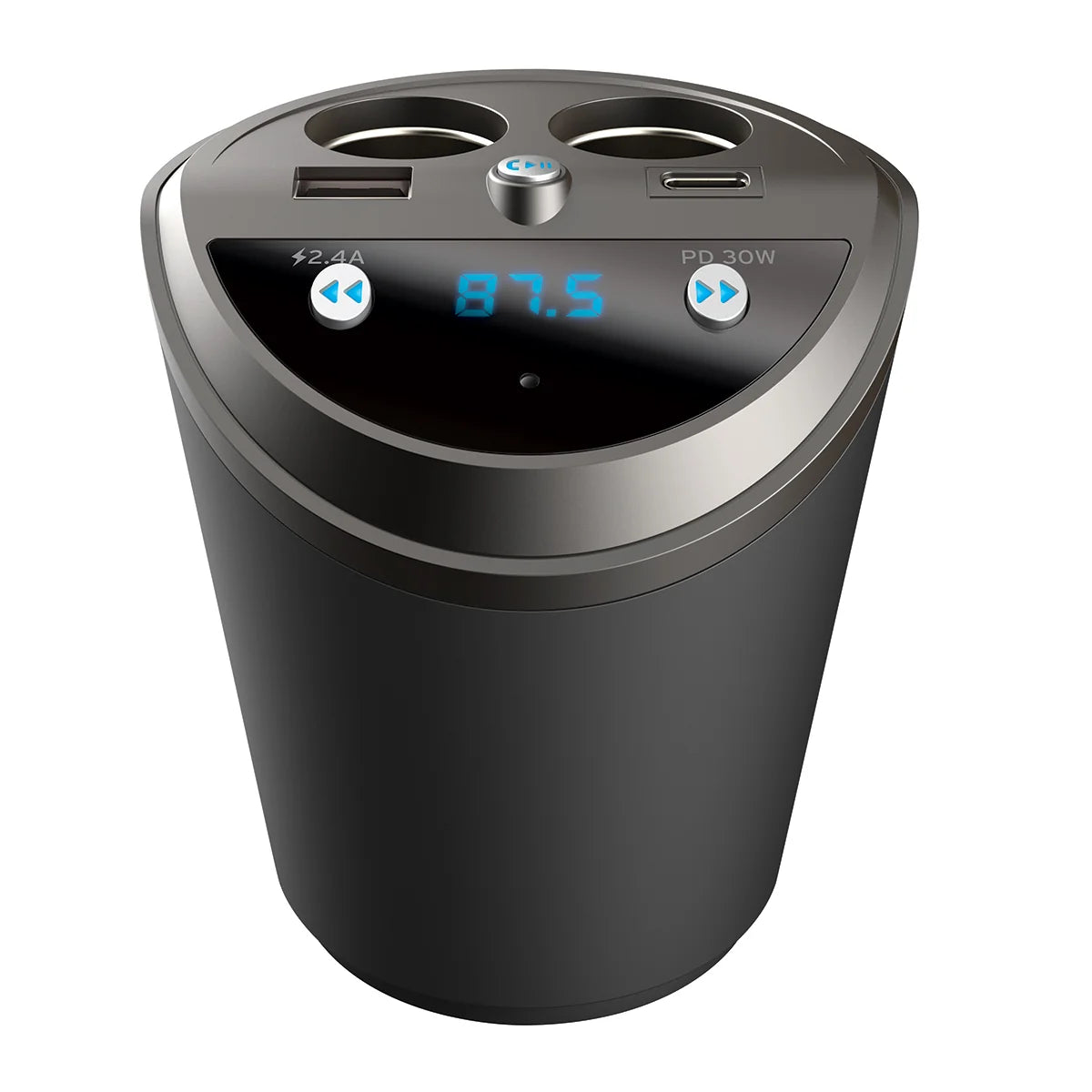 Cupholder Power Station and Bluetooth Transmitter