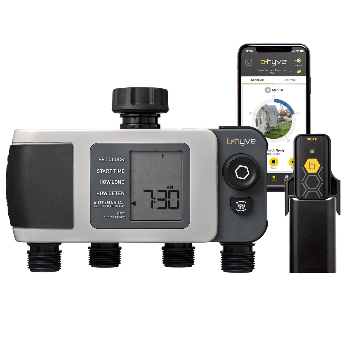 Orbit B-hyve XD 4-Outlet Smart Watering Timer | Gen 2 Hub Included