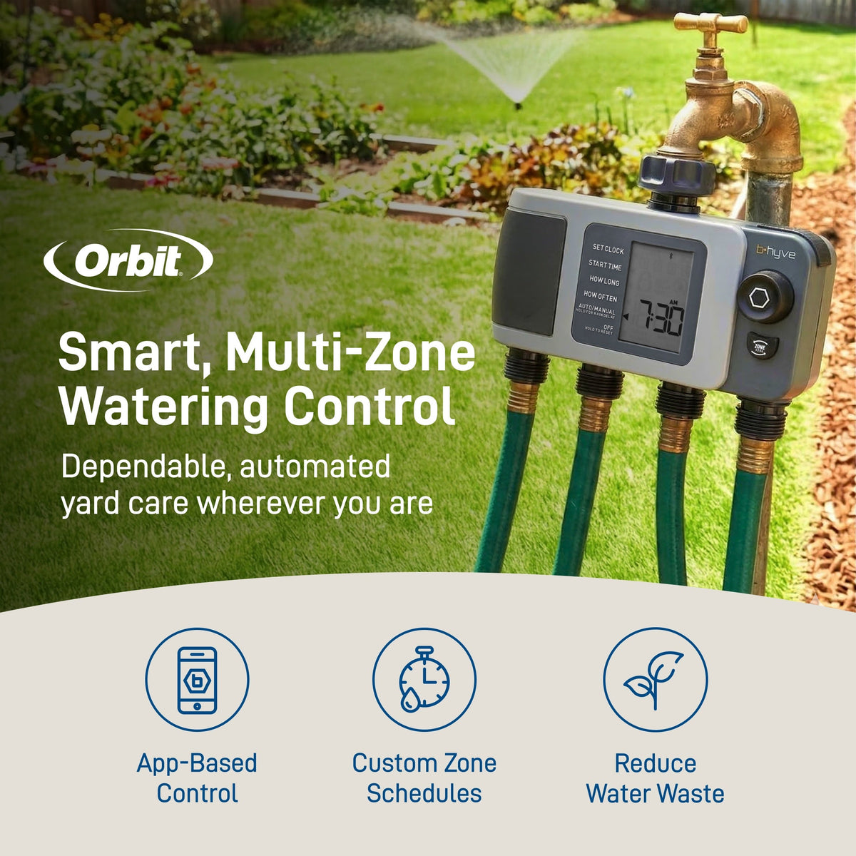 Orbit B-hyve XD 4-Outlet Smart Watering Timer | Gen 2 Hub Included