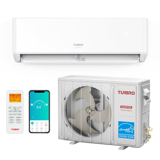 TURBRO Greenland ductless mini split indoor and outdoor units