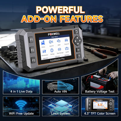 2026  NT614 Elite OBD2 Scanner, 4 Systems, 5 Resets Code Reader
