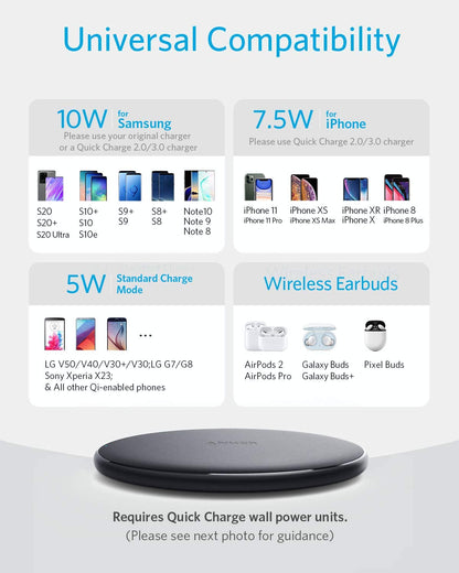 Anker 313 Wireless Charger | PowerWave Pad
