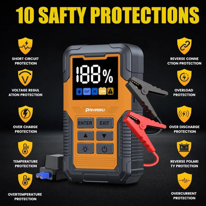 Car Battery Jump Starter with OBD2 Scanner 5000A Battery Jumper Starter，Code Reader for Check Engine Light, Diagnostic Tool