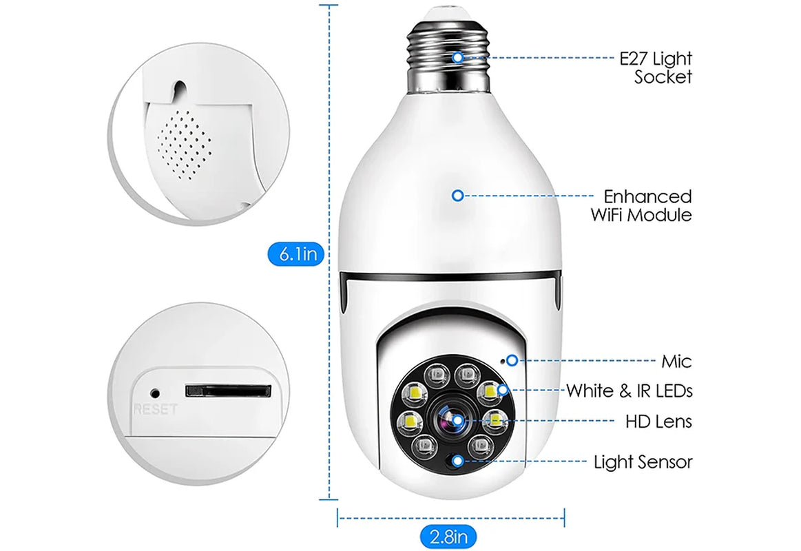 360-Degree Lightbulb Camera