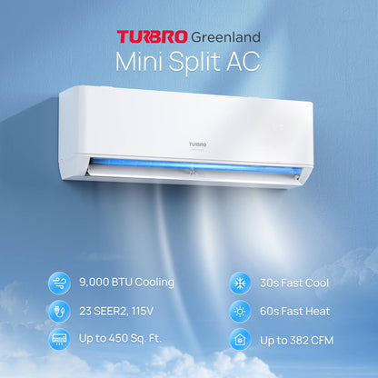 TURBRO Greenland 9,000 BTU mini split product view