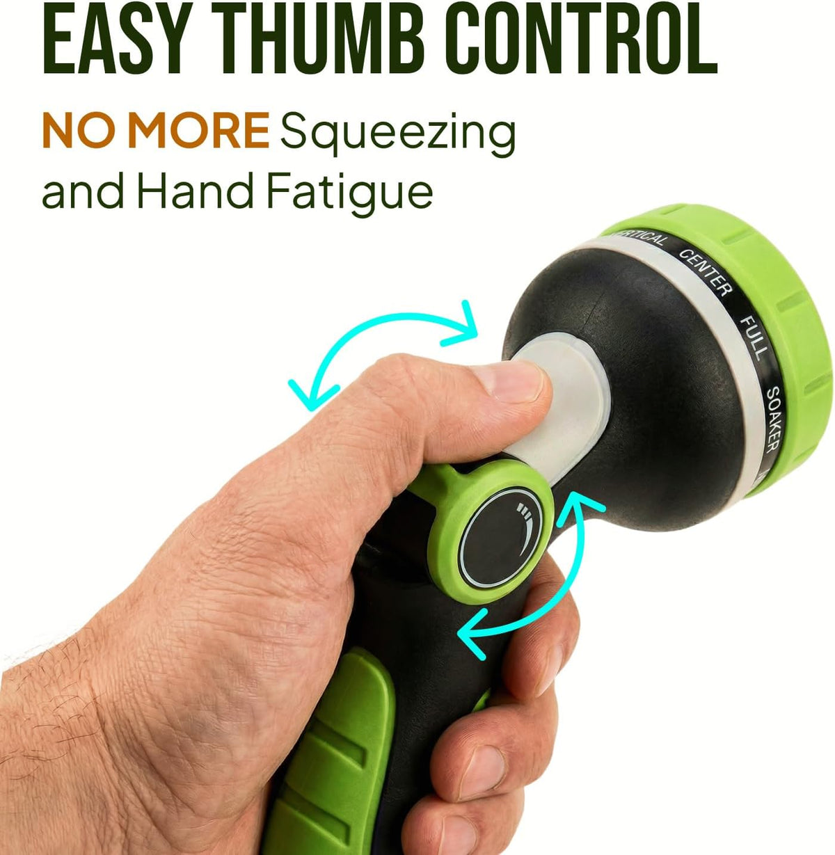 Garden Hose Nozzle Heavy Duty - 10 Patterns Water Hose Sprayer Nozzle