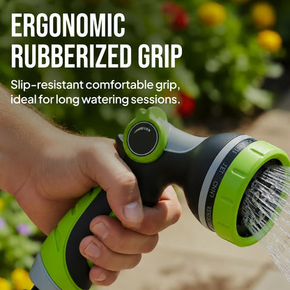 Garden Hose Nozzle Heavy Duty - 10 Patterns Water Hose Sprayer Nozzle