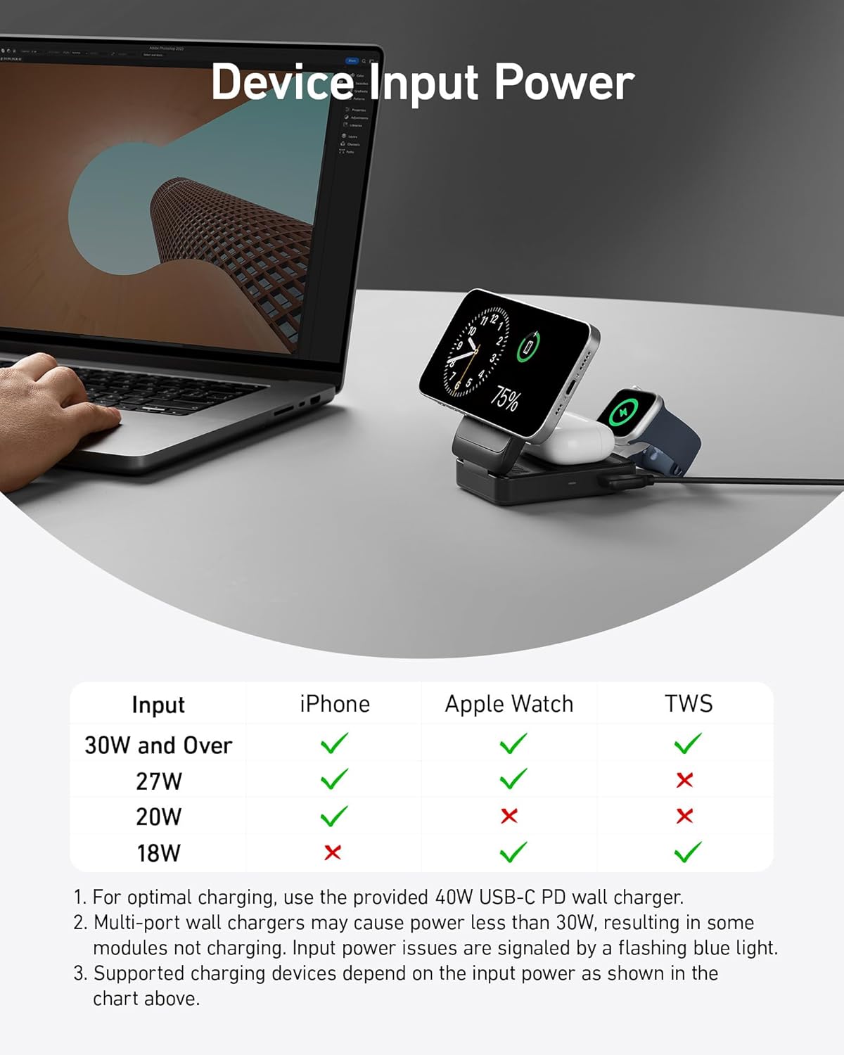 Anker MagGo 3-in-1 Foldable Wireless Charging Station