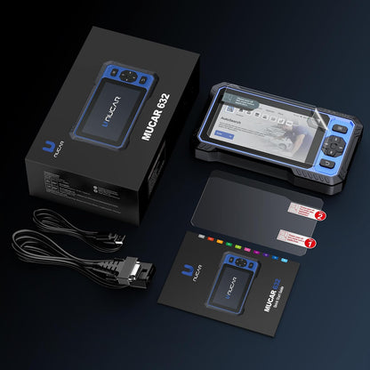 632 AI Bidirectional Scan Tool, 15 Reset Services Abs/Adblue/Srs/Bms/Epb/Ets/Injec/Oil/Sas/Tpms OBD2 Diagnostic Scanner for 4 System, Active Test, Autoauth, CANFD, Autovin, Lifetime Free Update