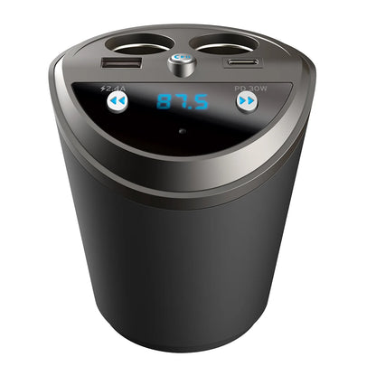 Cupholder Power Station and Bluetooth Transmitter