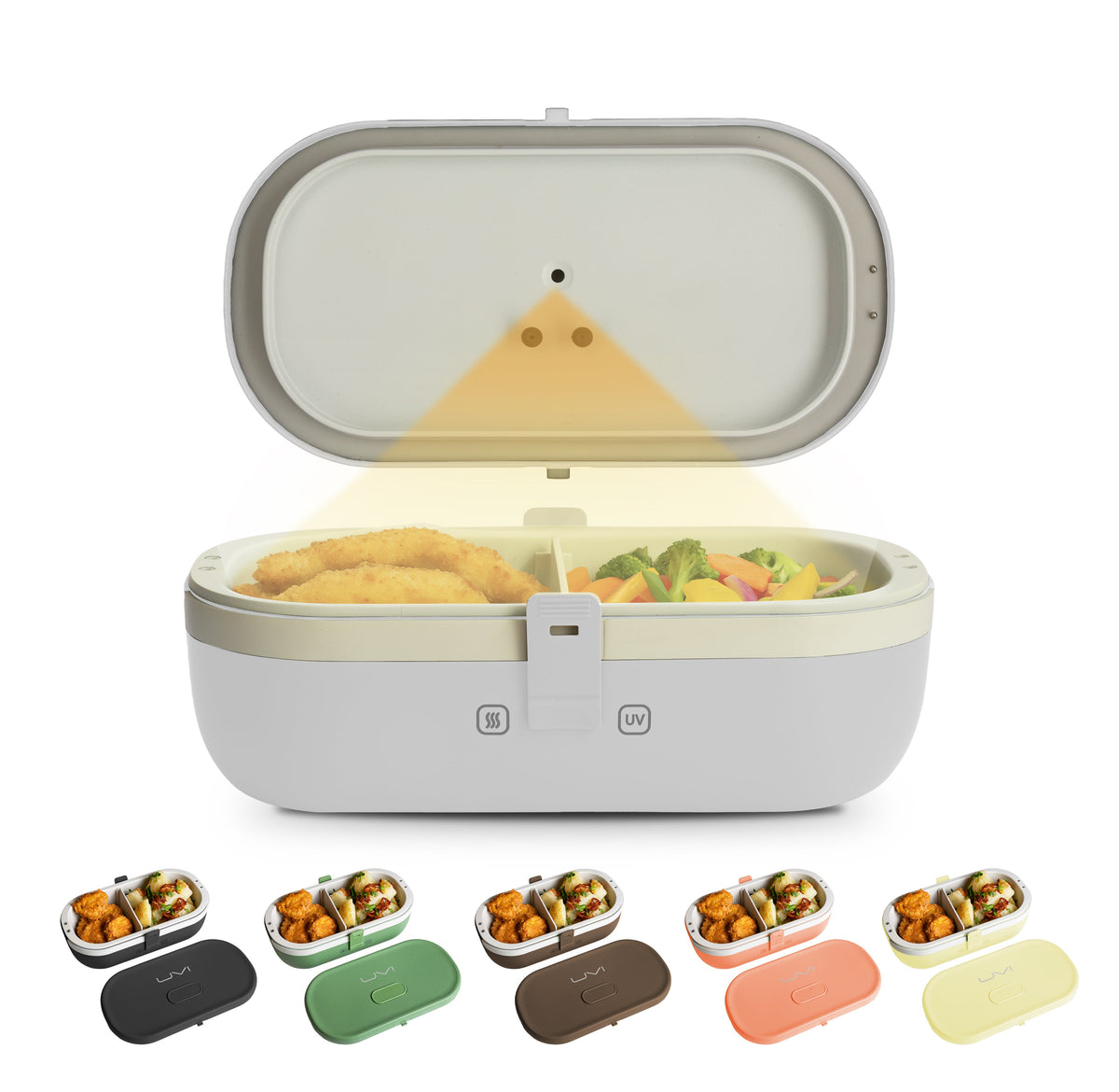 UVI Plus Heated Lunch Box | USB-C & UV Sanitizing Function