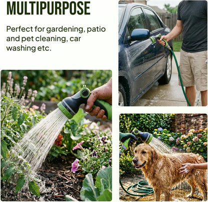 Garden Hose Nozzle Heavy Duty - 10 Patterns Water Hose Sprayer Nozzle