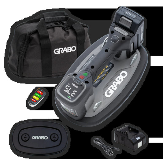 GRABO Pro Brushless Cordless Suction Gripster 375 Lb with Remote