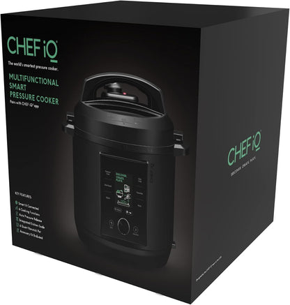 CHEF Iq Smart Pressure Cooker with Wifi and Built-In Scale - Easy-To-Use 10-In-1 Multicooker with 500+ Guided Recipes - Rice Cooker, Slow Cooker, Instant Meals for Foodies - 6 Quart - Family Size