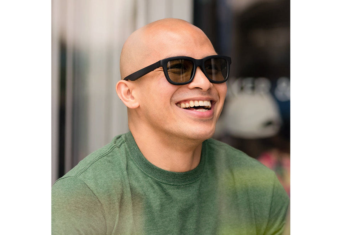 App-Enabled Tint Changing Smart Sunglasses with Audio
