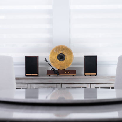 Fuse Audio GLD vertical record player lifestyle view
