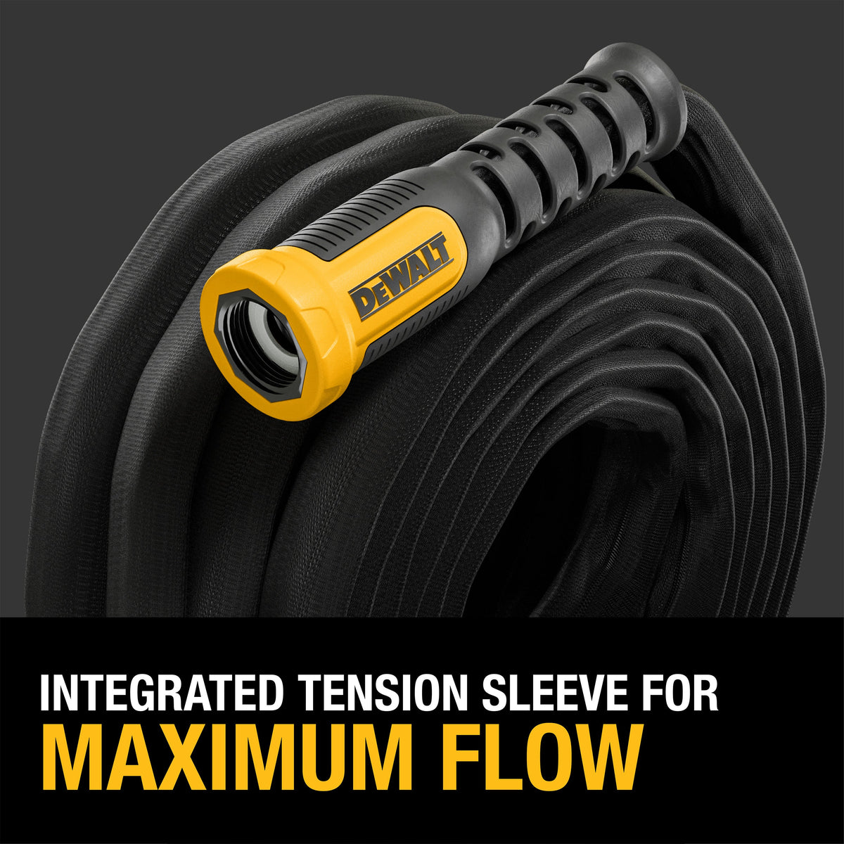 DEWALT 50 ft × 5/8 in Heavy-Duty Fabric Garden Hose | DXMH3302