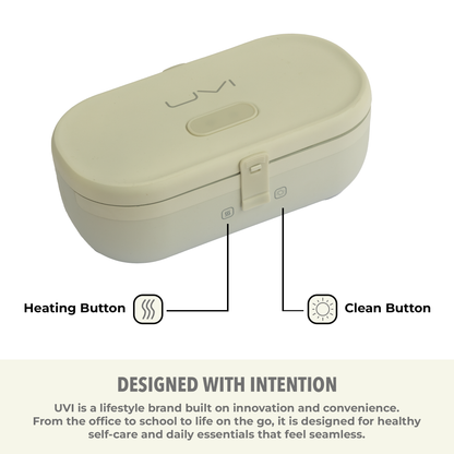 UVI Plus Heated Lunch Box | USB-C & UV Sanitizing Function