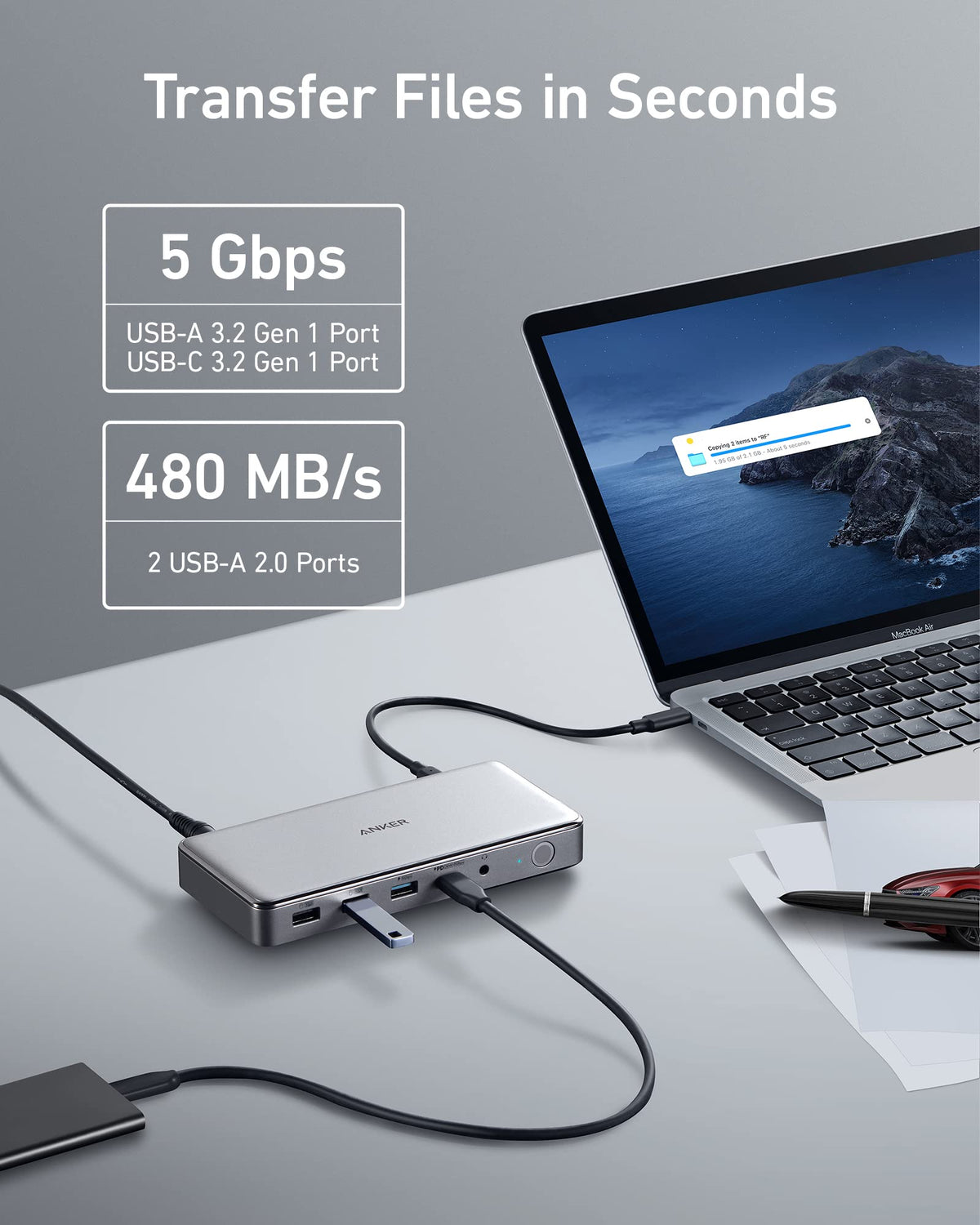 Anker 563 USB-C Docking Station | 10-in-1