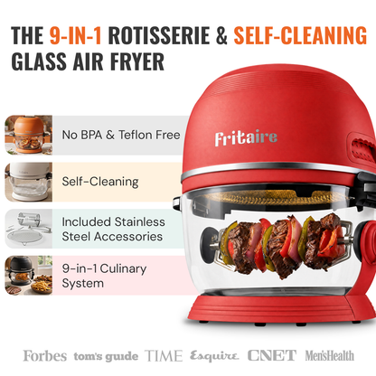 Fritaire 9-in-1 Glass Air Fryer | Orange
