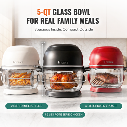 Fritaire 9-in-1 Glass Air Fryer | Sage Green