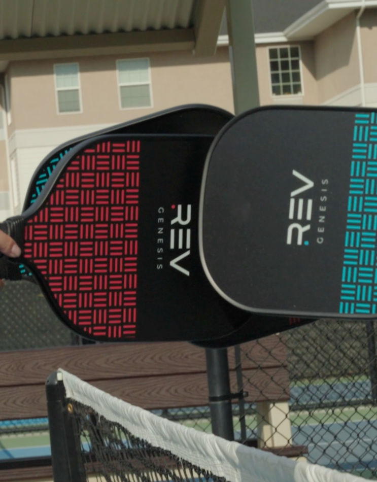 REV Genesis Pickleball Set | 2 Paddles, 2 Balls & Carry Bag