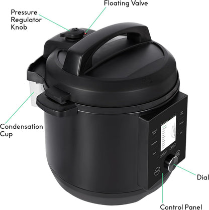 CHEF Iq Smart Pressure Cooker with Wifi and Built-In Scale - Easy-To-Use 10-In-1 Multicooker with 500+ Guided Recipes - Rice Cooker, Slow Cooker, Instant Meals for Foodies - 6 Quart - Family Size