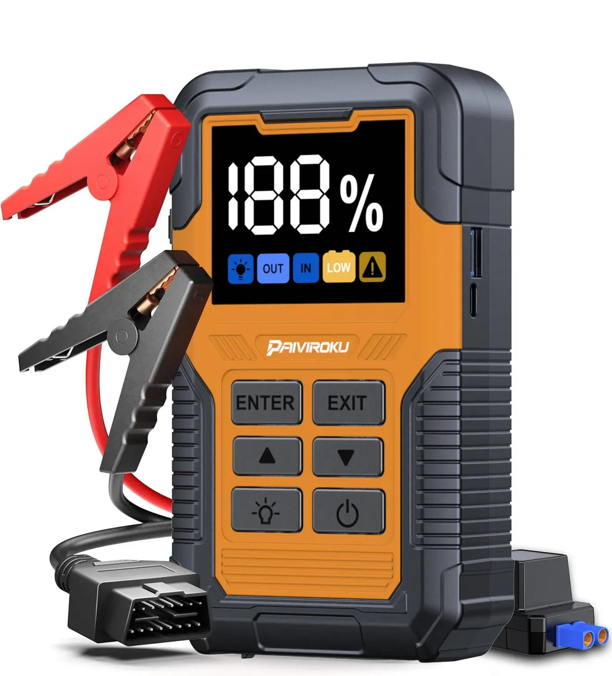 Car Battery Jump Starter with OBD2 Scanner 5000A Battery Jumper Starter，Code Reader for Check Engine Light, Diagnostic Tool