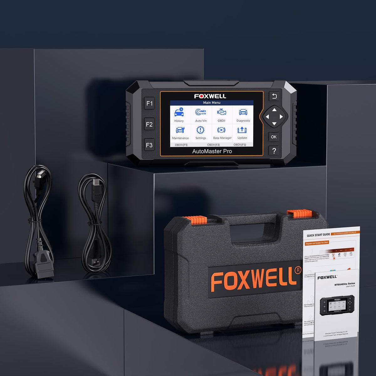 2026  NT614 Elite OBD2 Scanner, 4 Systems, 5 Resets Code Reader