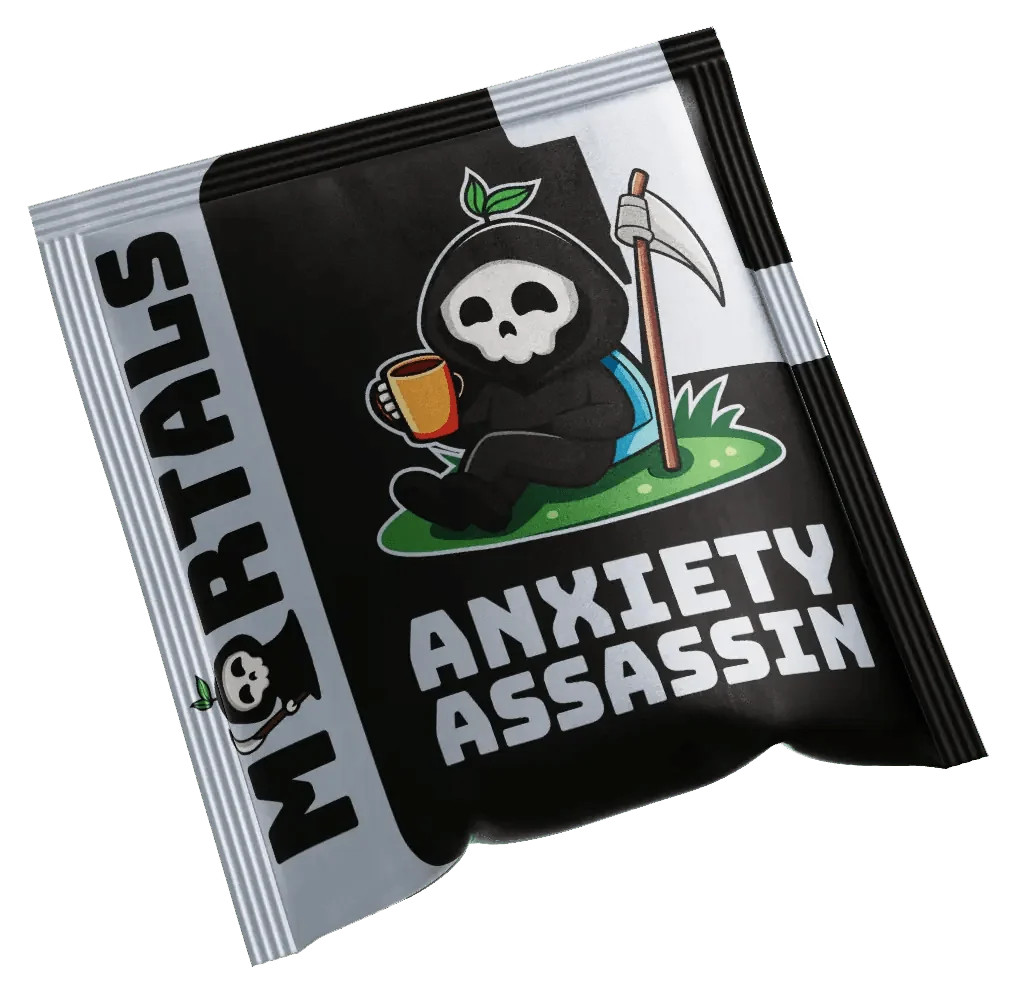 Mortals Anxiety Assassin | 15-Pouch Supplement Box