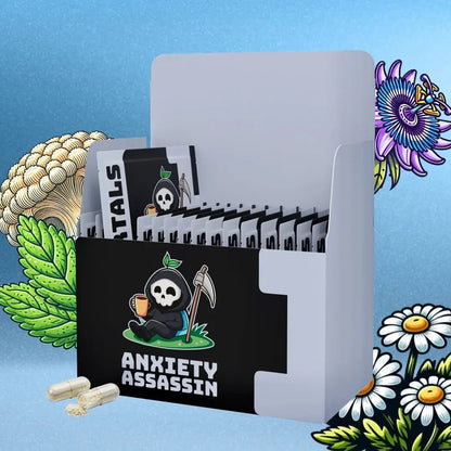 Mortals Anxiety Assassin | 15-Pouch Supplement Box