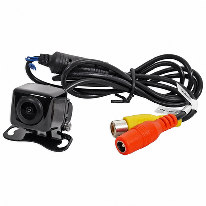 Backup camera with mounting bracket, cable and connectors