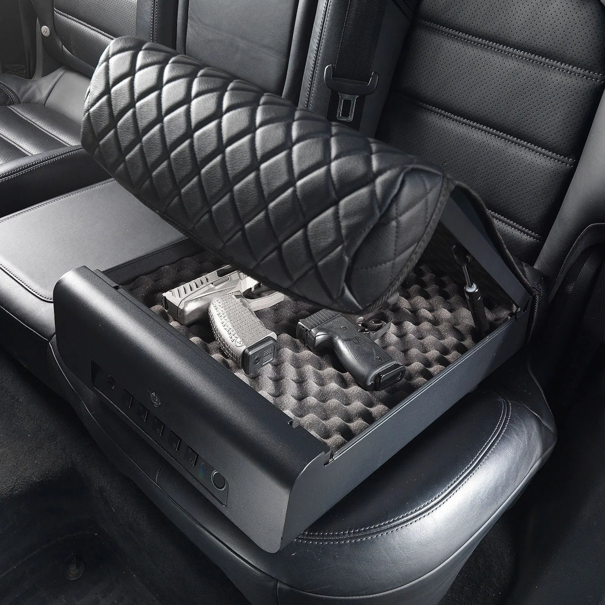 BoostedSafe Elite Vehicle Safe | Fingerprint, Key & Digital Lock
