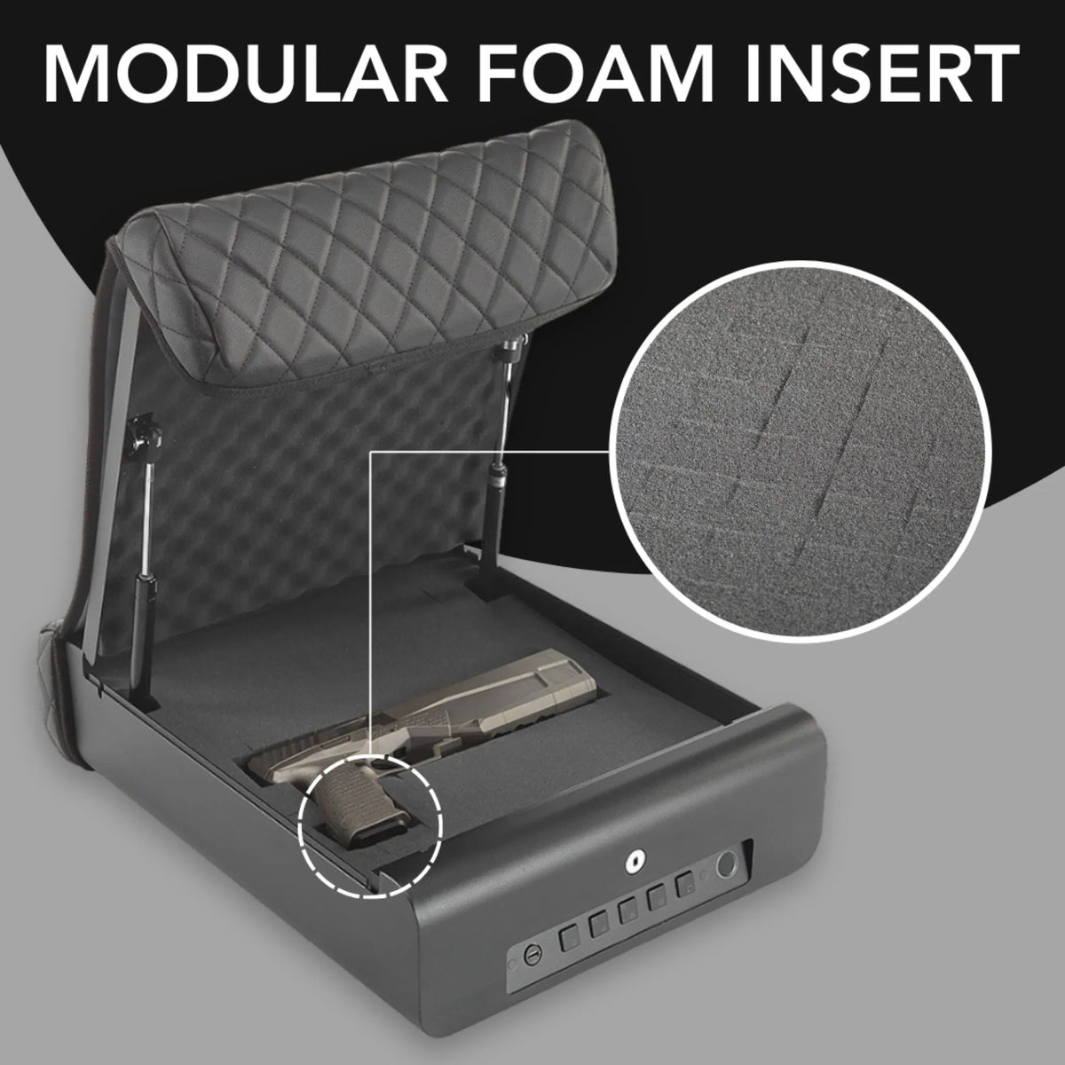 BoostedSafe Elite Vehicle Safe | Fingerprint, Key & Digital Lock