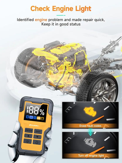 Car Battery Jump Starter with OBD2 Scanner 5000A Battery Jumper Starter，Code Reader for Check Engine Light, Diagnostic Tool