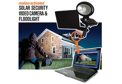 Solar Security Video Camera and Floodlight