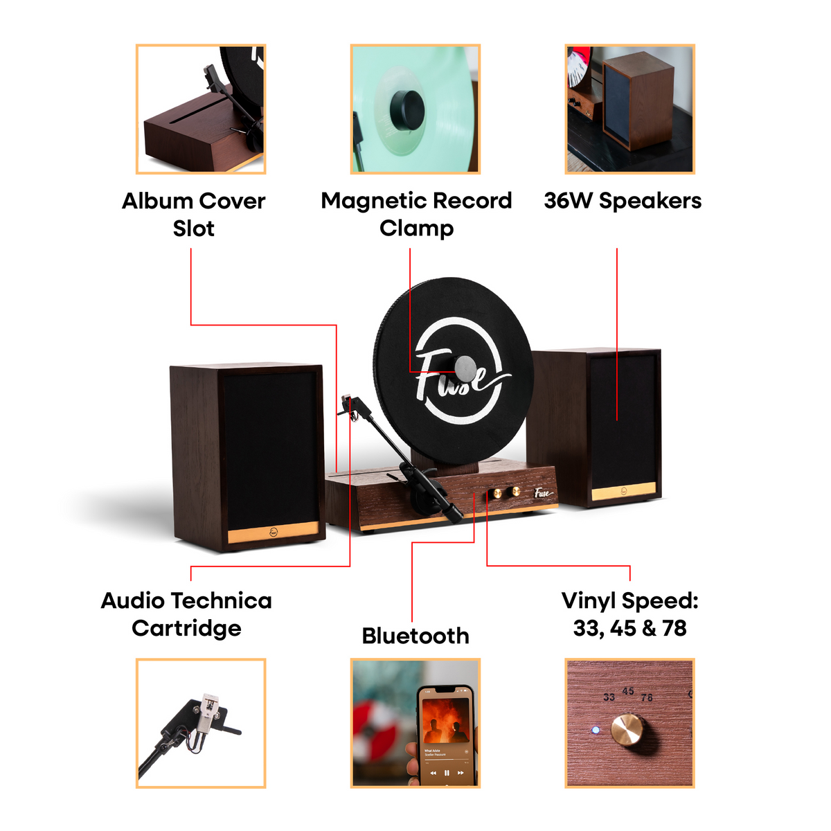 Fuse Audio GLD vertical record player feature overview