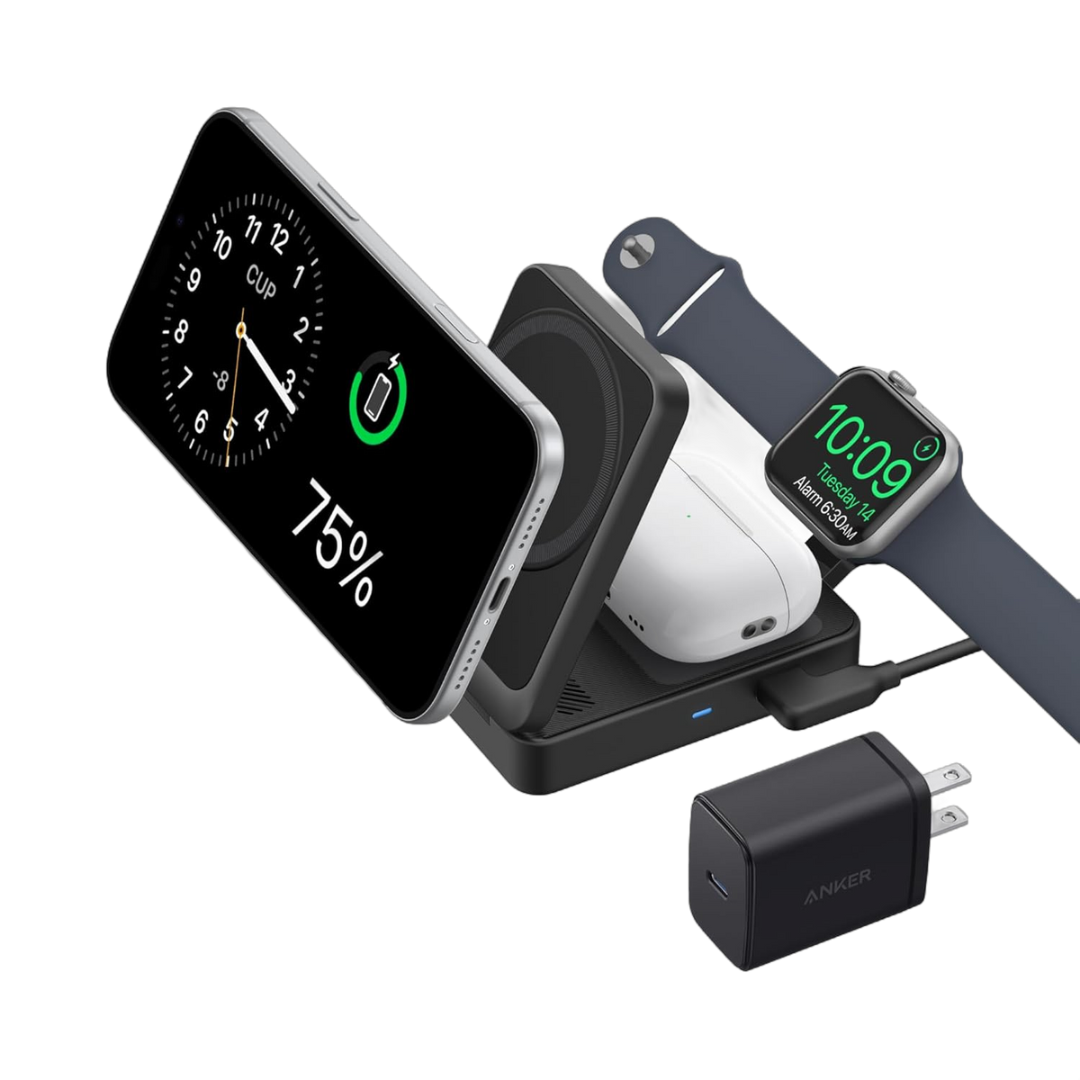 Anker MagGo 3-in-1 Foldable Wireless Charging Station
