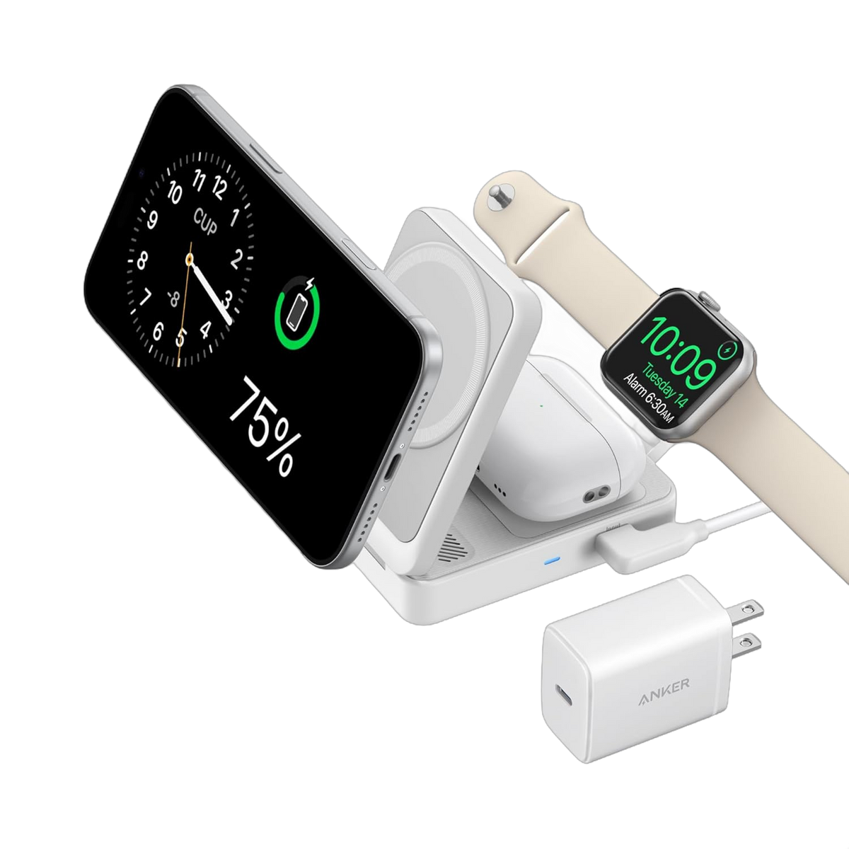 Anker MagGo 3-in-1 Foldable Wireless Charging Station