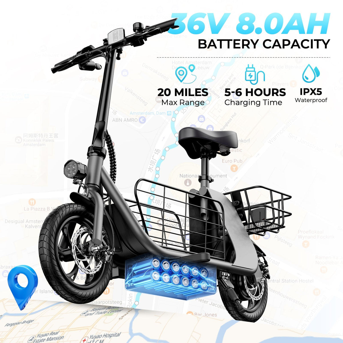 Windhorse C2 Cargo Seated Electric Scooter