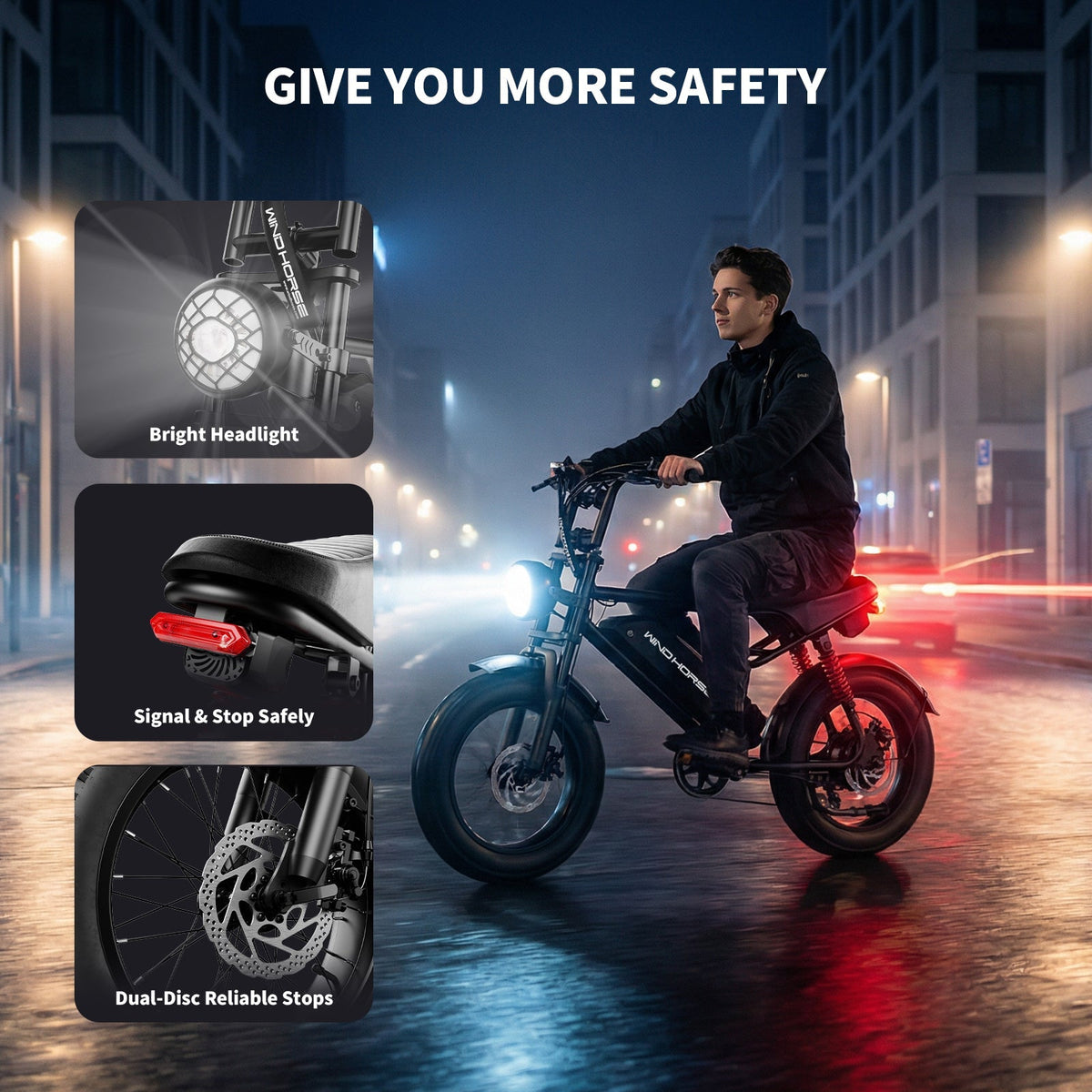 Windhorse V8 Mini Fat Tire Electric Bike